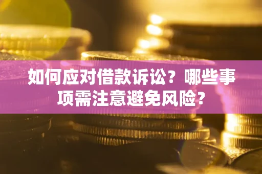 北京如何应对借款诉讼？哪些事项需注意避免风险？