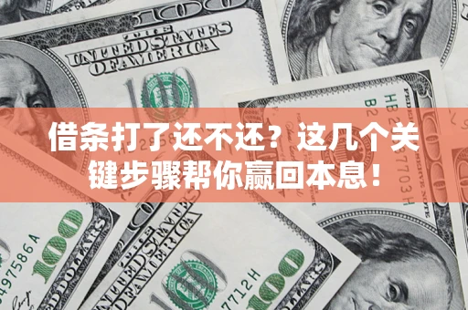 北京借条打了还不还？这几个关键步骤帮你赢回本息！
