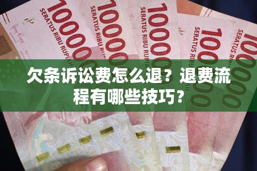 北京欠条诉讼费怎么退？退费流程有哪些技巧？