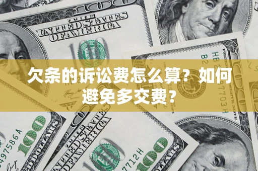 北京欠条的诉讼费怎么算？如何避免多交费？