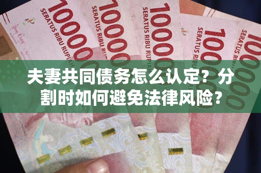 北京夫妻共同债务怎么认定？分割时如何避免法律风险？